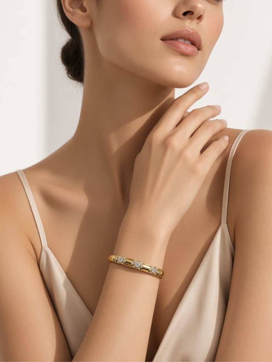 Imported Golden Flower Handcuff
