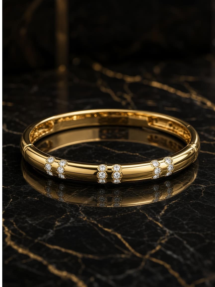 Unique Design Golden Handcuff