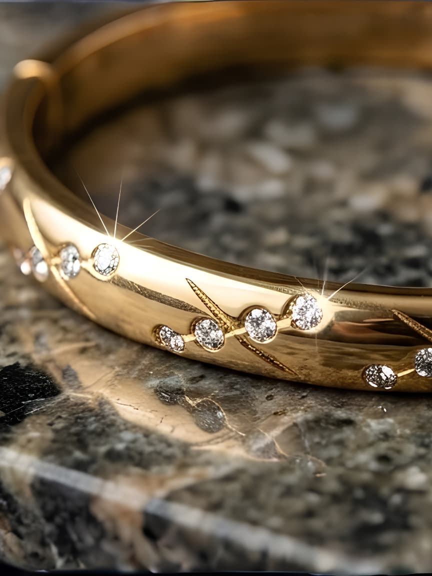 Golden Whisper Cuff