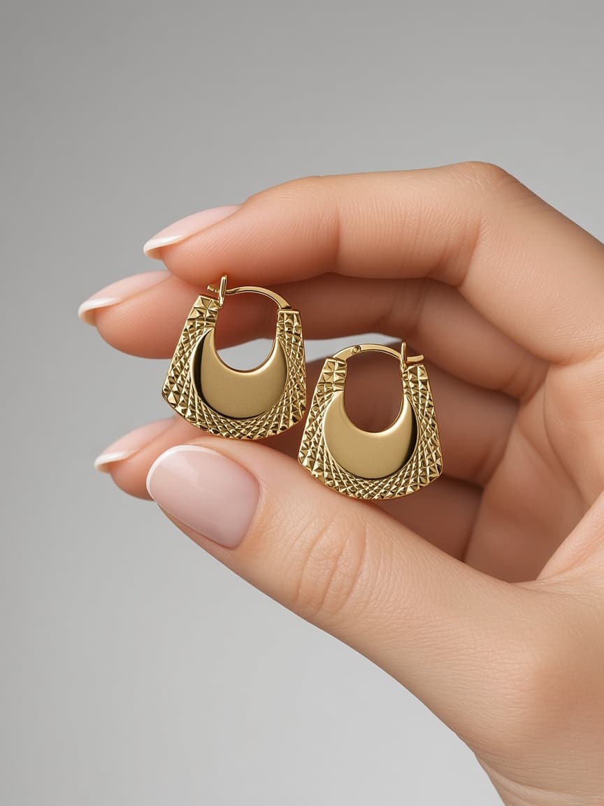 Imported golden earrings