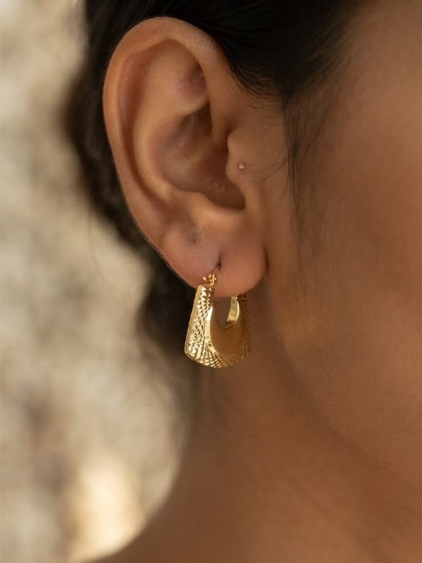 Imported golden earrings