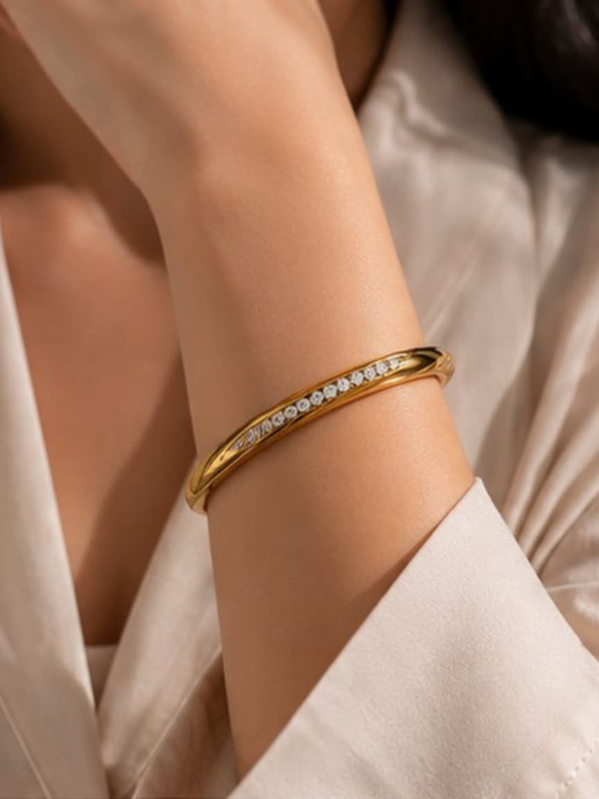 Golden Crystal Handcuff