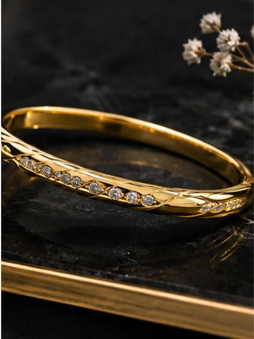 Golden Crystal Handcuff
