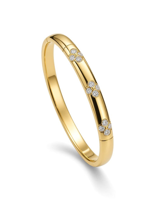 Golden embossed Bead Handcuff
